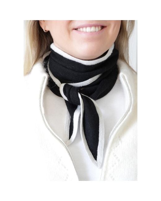 tirillm Black Ayla Small Neck Scarf