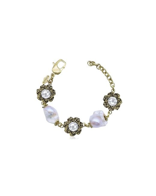 Bayemeyc Black Celaris Pearl Bracelet