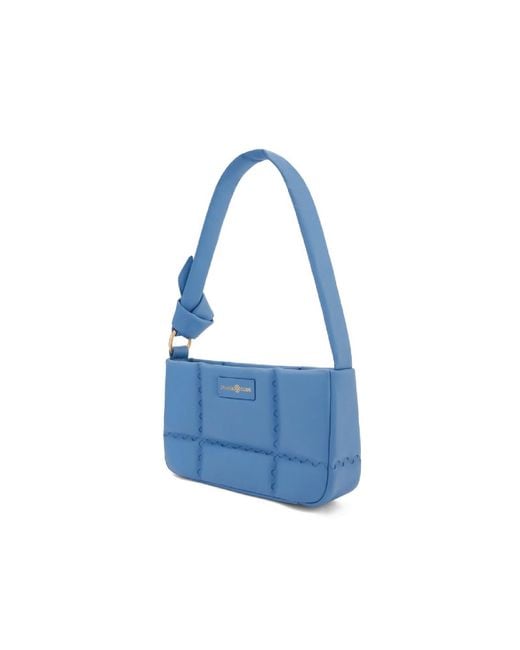Orange Cube Blue Square Stitch Cushion Shoulder Bag