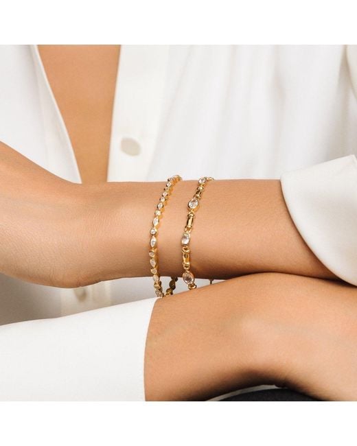 Lulu B London Metallic Tennis Bracelet