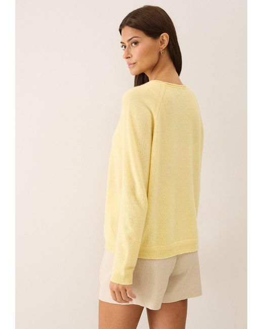 Loop Cashmere Yellow Featherweight Sweater