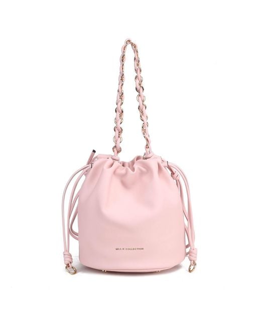 Mkf Collection - J'omor Pink Paityn Bucket Bag