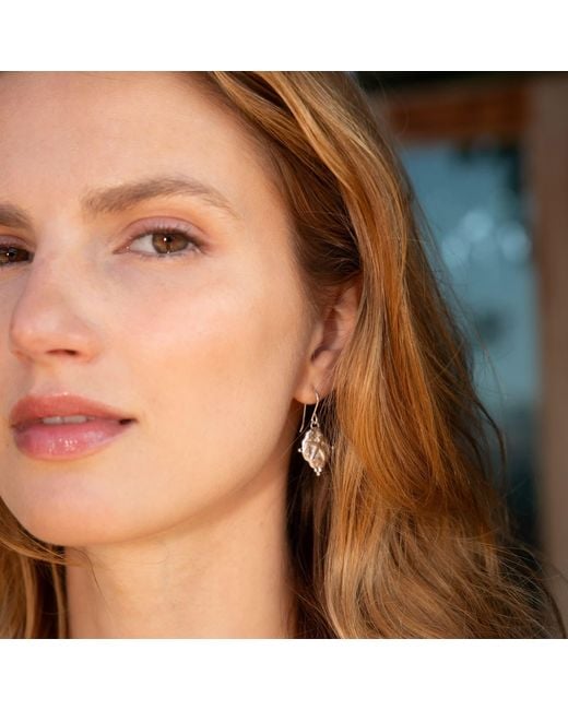Seven Saints Metallic Virgo Vintage-Style Dangle Earrings, Plated