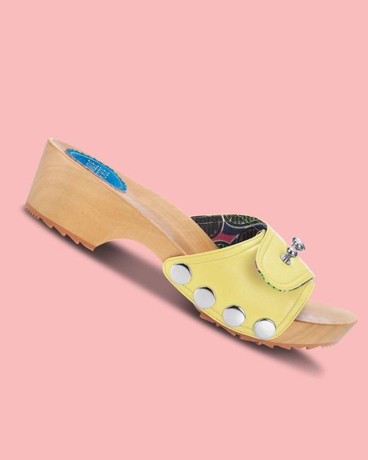 Nique Forde Yellow Macaroon Lucille Sandals