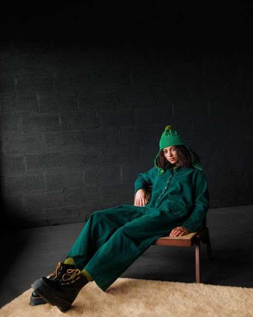 Mabli Green Cord Overalls