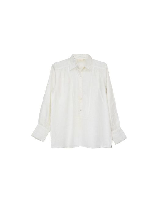 REISTOR White The Wild River Hemp Shirt