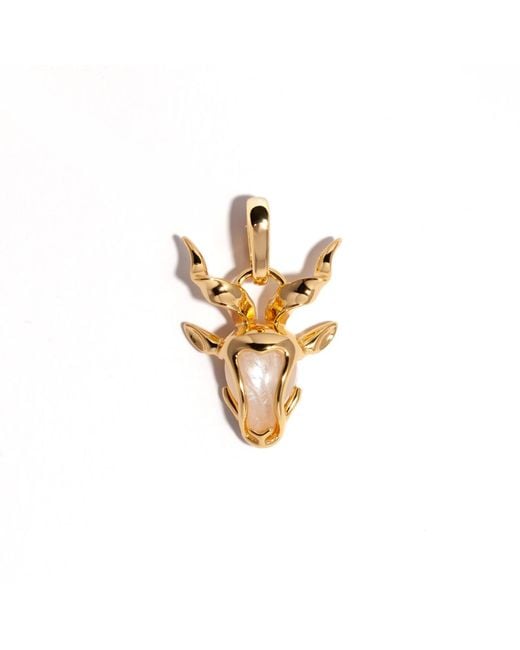 MARIE JUNE Jewelry Metallic Ethereal Goat Pendant
