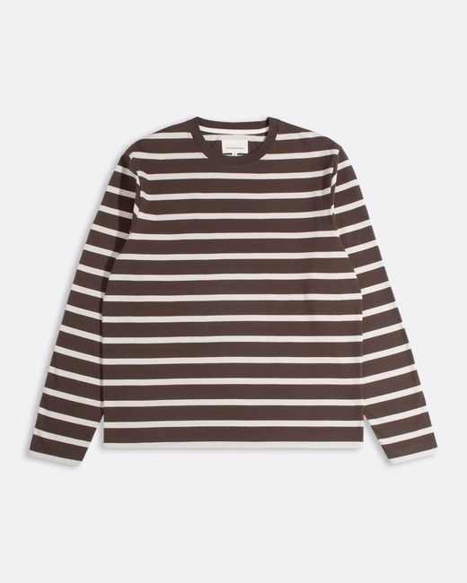 Far Afield Brown Breton Stripe T-Shirt for men