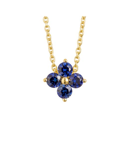 Juvetti Blue Petale Necklace Sapphire