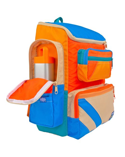 Mokuyobi Orange Heat Wave Alex Mega Backpack