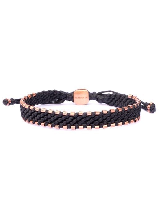 Harbour Uk Blue Hampton Connection Copper Rope Bracelet for men