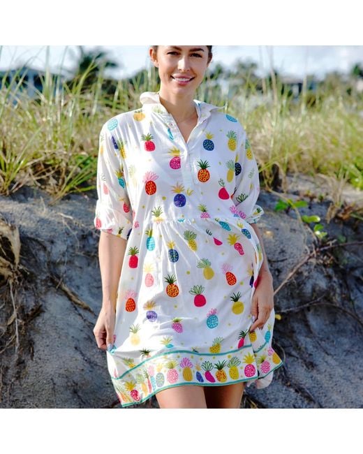 Mary Marshmallow Blue Frannie Dress Short