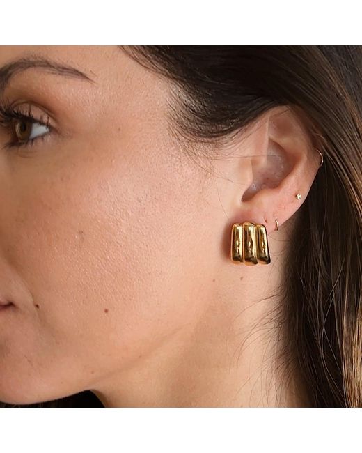 Mickey's Girl Metallic Golden Monroe Waterproof Earrings