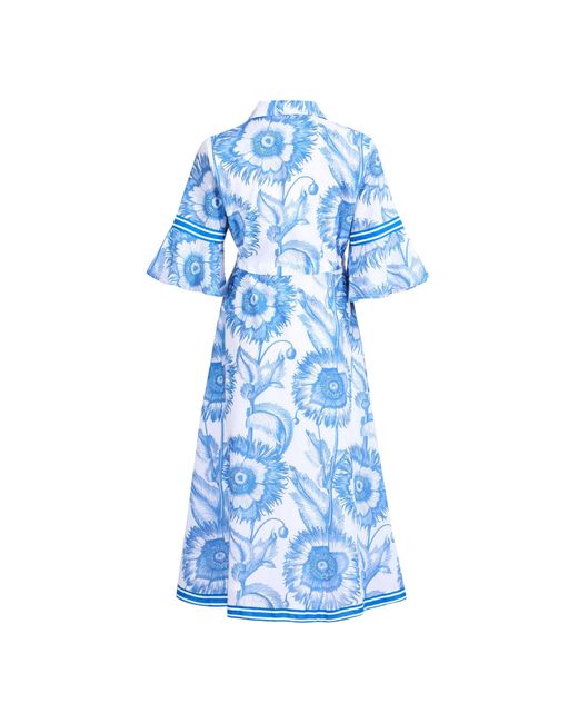 IslaPayal Blue Cape Midi