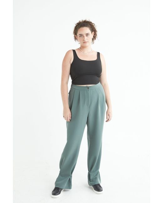 SECTION 101 Blue Nolan Pant- Dusty Jade