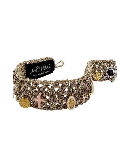 Hilo De Mar Metallic Choker Necklace Sunshine With Charms