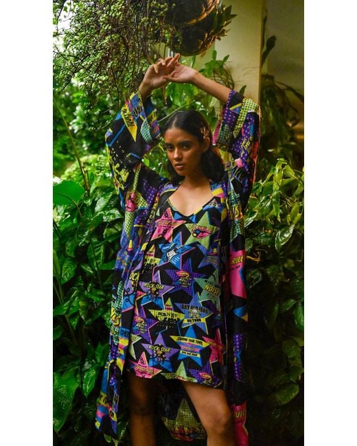 Any Old Iron Multicolor On Tour Printed Short Dress