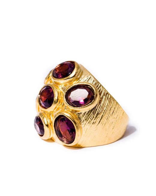 Kybele Studio Pink Amethyst Multi-Gemstone Cocktail Ring