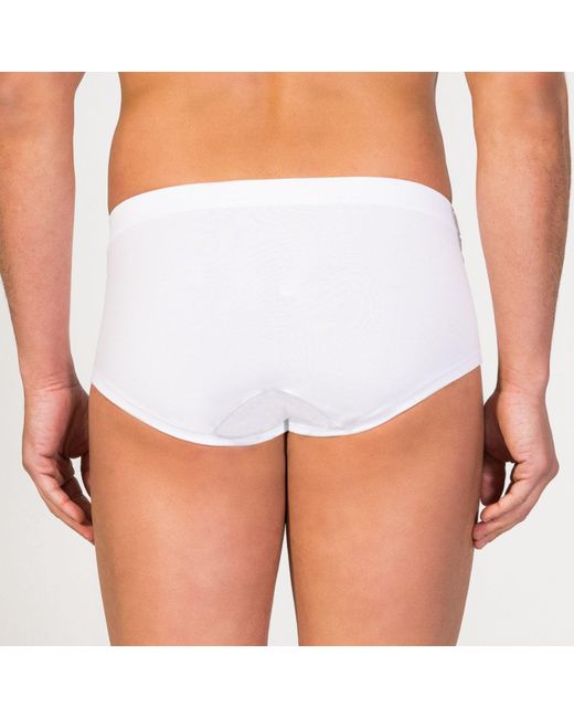 Zd - Zero Defects White Sepang Modal Fly Front Brief for men