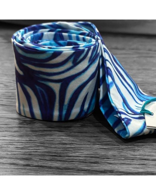 Perlavera Blue Zelda Sentry Cerulean Printed Belt