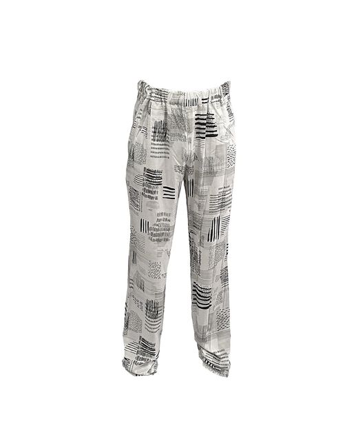 Maison Bogomil Gray Wide Leg Pants With Graphic Print for men