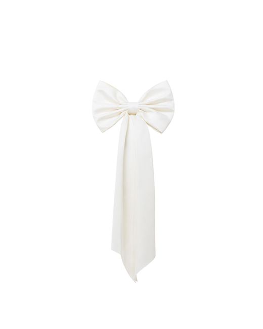 Tia Dorraine White Statement Bow Belt