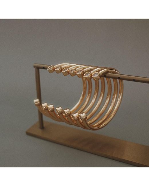 Miss Cecilia Metallic Twin Spark Cuff Bangle