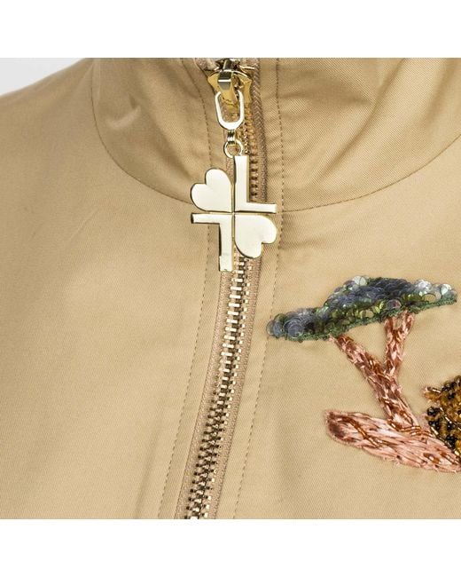 House of Laines London Natural Neutrals Laines Couture Hand Embellished Leopard Cropped Trench Gilet