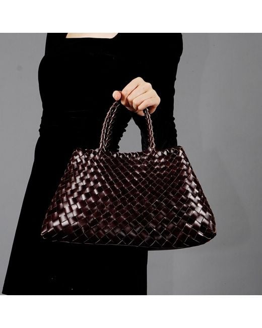 Rimini Orange Hand Woven Tote 'Adelina'