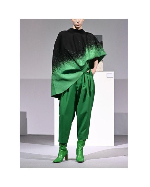 Arto. Green Crazy Brain Midi Skirt