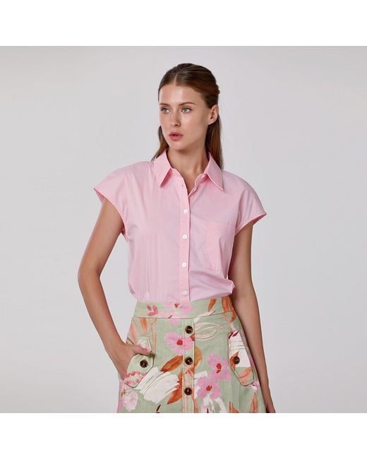 Smart and Joy Pink Classic Short-Sleeve Shirt for men