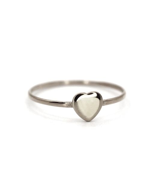 VicStoneNYC Fine Jewelry Metallic Lovely Cute Baby Heart Solid Ring