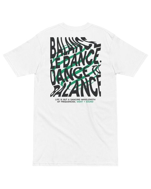 Anchor and Crew White Balance Le Dance Disco! Heavy Cotton Embroidered T-Shirt for men
