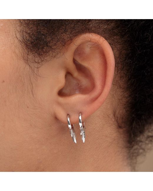 Scream Pretty Metallic Sun Spike Hoop Earrings