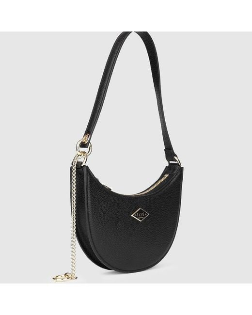 Ilvi Black Sindire Floater Leather Shoulder Bag