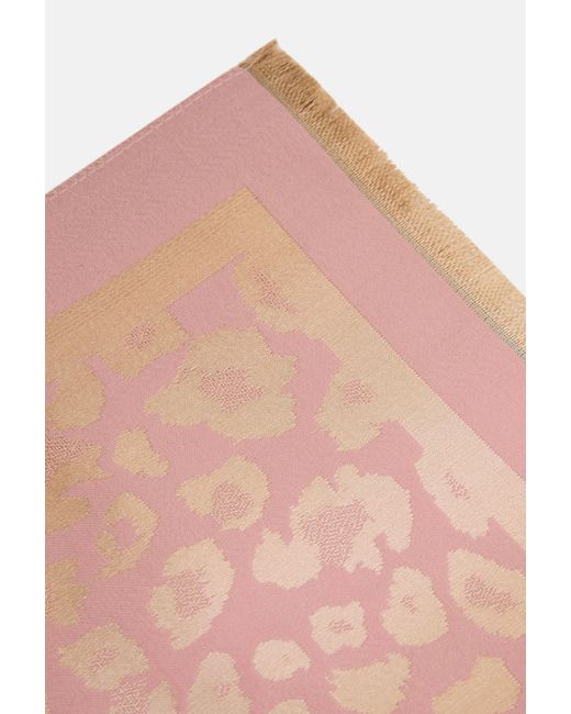 James Lakeland Pink Leopard Scarf