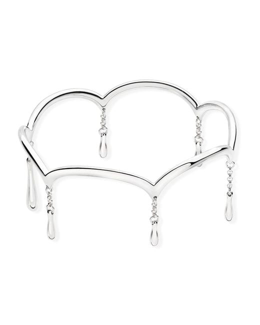Lucy Quartermaine White Waterfall Bangle