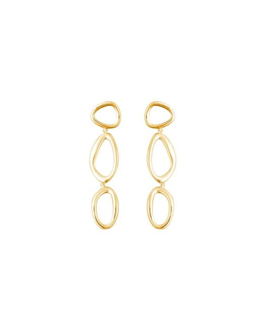 Lucy Quartermaine White Volcan Drop Earrings