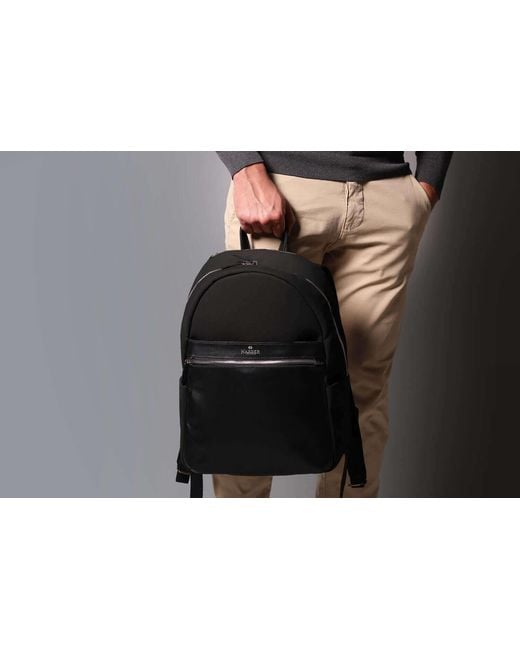 Harber London Black Office Backpack for men