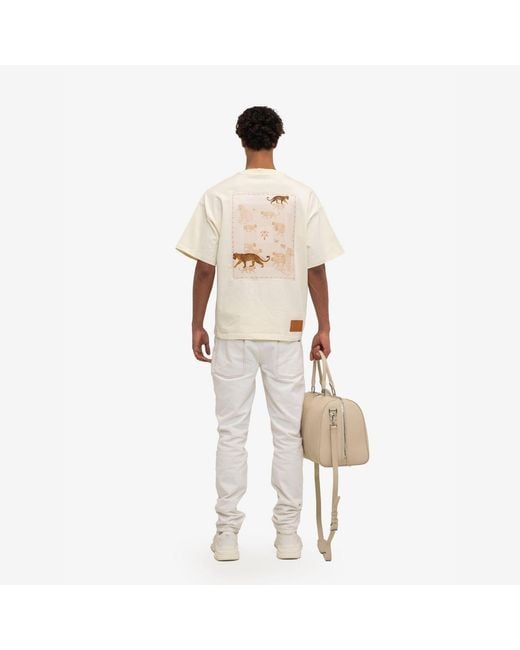 PLACE OF ELMS Natural Jaguar Dreams T-Shirt for men