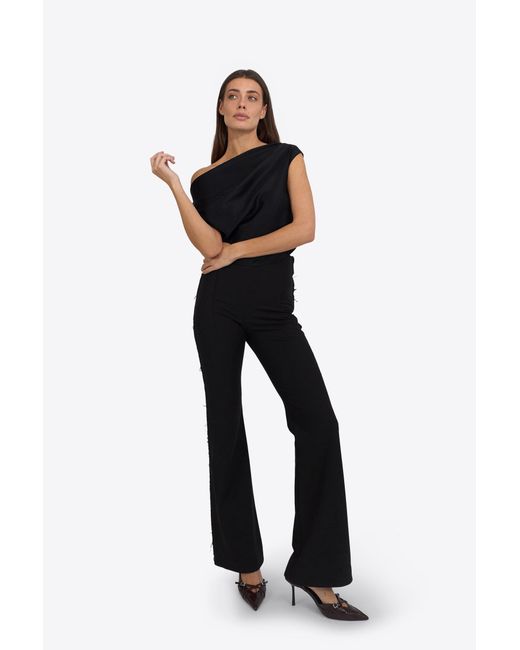DU & BERRY Black Lilium Noir Flared Pants