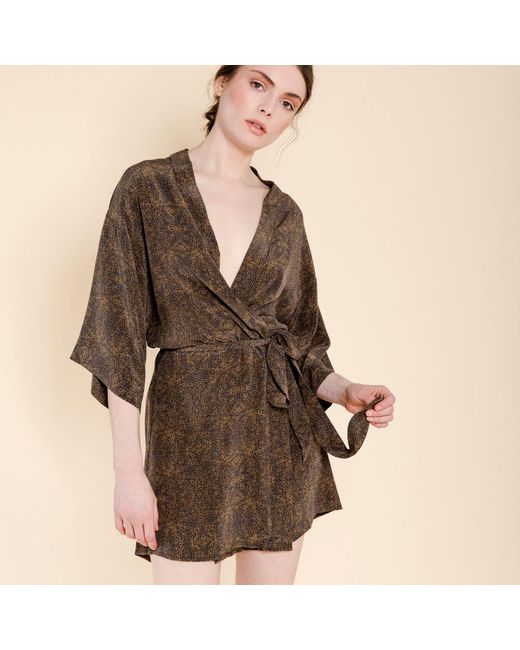 Misha Vaidya Brown Leilani Dress