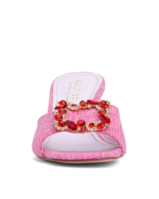 Beautiisoles by Robyn Shreiber Made in Italy Pink Eden Comfortable Slide Sandal