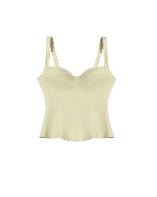 Nocturne Yellow Strappy Sculpted Bustier