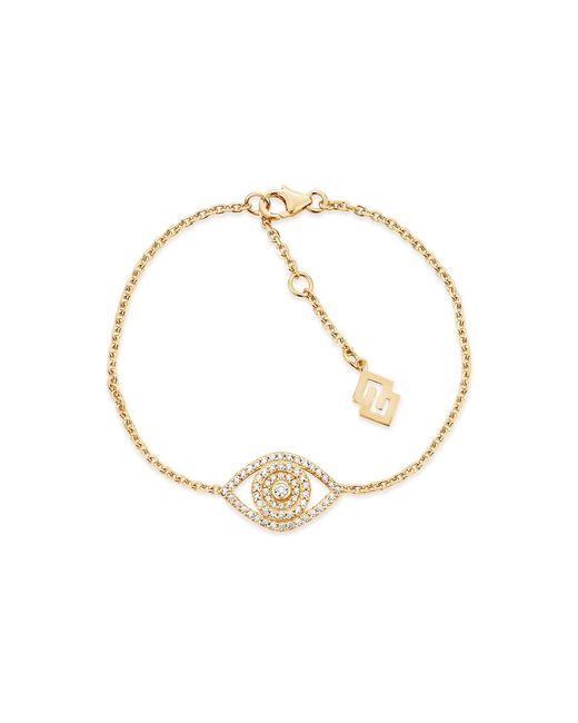SALLY SKOUFIS Metallic Protection Bracelet With Made Cz Diamond Stimulant