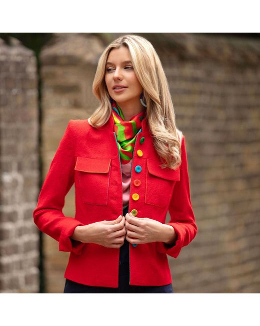 Beatrice von Tresckow Red Tessie Cotton Jacket