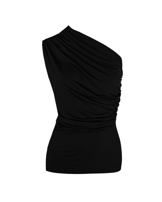 Me & Thee Black Popular Opinion One Shoulder Top