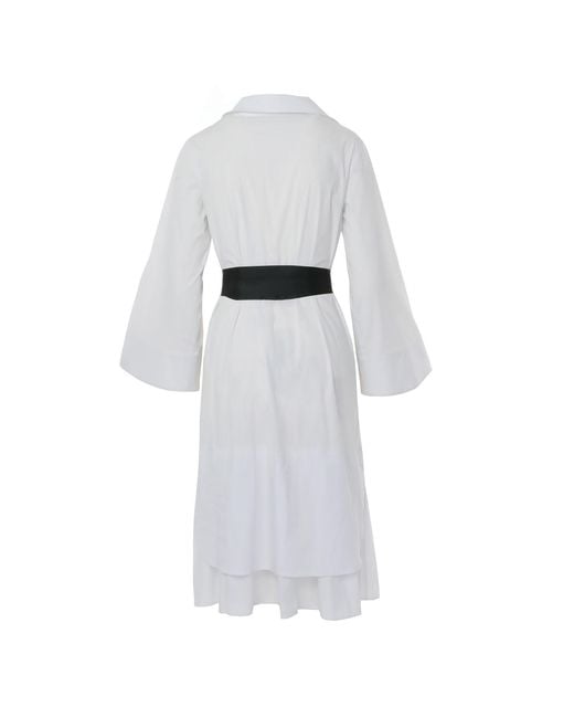Larisa Dragna Gray Shido Dress