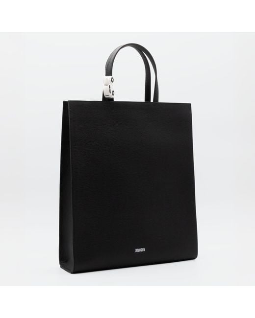 Absurde Black Big Stop Tote Bag for men