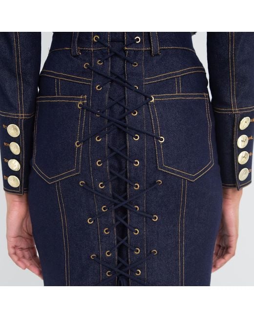 Maui X Lolita Blue Bronte Denim Corset Skirt